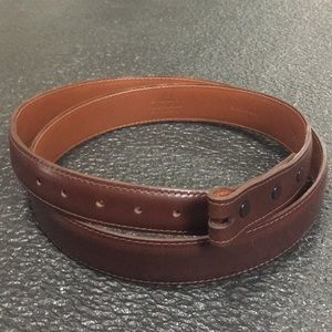 Handcrafted Calfskin NEW Maida's Luxury Mens/Unisex Brown Leather Belt - Size 44